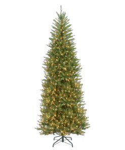 10 ft. Pre-Lit Dunhill Fir Slim Hinged Tree with Clear Lights, Plug-In