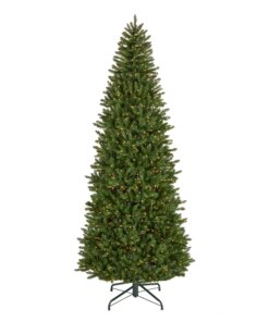 10 ft. Pre-Lit Natural Fraser Slim Fir Tree with Clear Lights, Plug-In