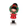 10 in. Christmas Soldier Holding Wreath figurine