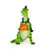10 in. Halloween Dinosaur with Jack-O-Lantern Tabletop Decoration