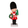 11 in. Christmas Soldier with Wreath and Tree figurine