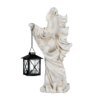 14 in. Halloween Ghost with Lantern Holds One Candle Tabletop Decoration