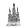 17 in. Christmas Cathedral Decoration with White LED Lights