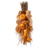 18 in. Fall Teardrop Wall Decoration with Pumpkins, Berry Clusters, Maple Leaves, and Branches