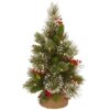 18 -Lit Wintry Pine Tree with LED Lights