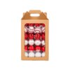 19 in. Red Xmas Ball Decor Set featuring 96 vibrant ornaments
