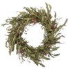 22 in. Fall Wreath with Assorted Grass and Berry Clusters