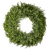 24 in. Arborvitae Wreath featuring lush, lifelike greenery