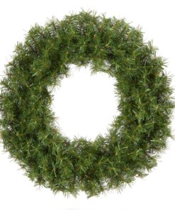 24 in. Pre-Lit Norwood Fir Wreath with Battery Operated Multicolor LED Lights