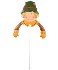 24 in. Scarecrow Boy Garden Stake Outdoor Fall Decoration