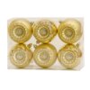 3 in. Gold Christmas Ball Shatterproof Glittering Bauble Ornament Set