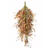 30 in. Fall Teardrop Decoration with Seed Stalks, Straw Fronds, Assorted Leaves