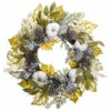 30 in. Fall Wreath with Pine Cones, Berry Clusters, Gourds, Fabric Bows
