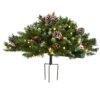 33 in. Pre-Lit Frosted Berry Urn Filler with LED Lights