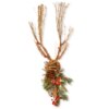 35 in. Christmas Deer Decoration featuring natural wood vines and twigs