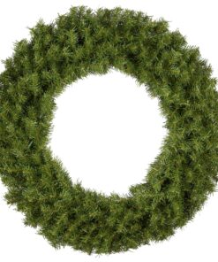 36 in. Pre-Lit Norwood Fir Wreath with Clear Lights, Plug-In