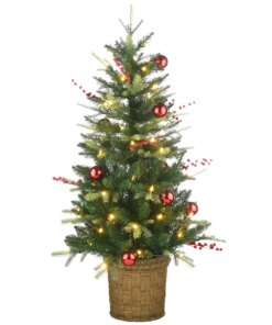 4 ft. Pre-Lit Scotch Creek Fir Tree with LED Lights, Plug-In