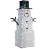 42 in. Snowman Decoration with Cool White LED Lights, Plug-In
