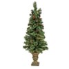 4.5 ft. Pre-Lit Cashmere Tree with Clear Lights, Plug-In