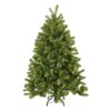 4.5 ft. Pre-Lit Downswept Douglas Fir Hinged Tree with Dual Color LED Lights