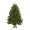 4.5 ft. Pre-Lit Downswept Douglas Fir Hinged Tree with Multicolor Lights, Plug-In