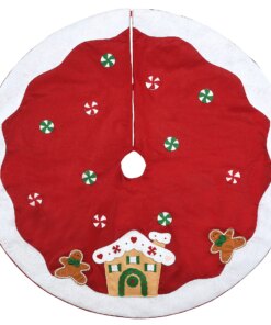 48 in. Be Merry Collection Gingerbread House Tree Skirt