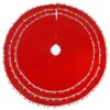 48 in. General Store Collection Red Velvet Tree Skirt