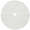 48 in. General Store Collection White Faux Fur Tree Skirt