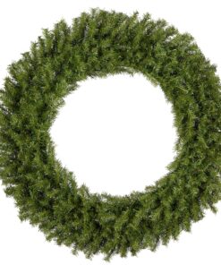 48 in. Pre-Lit Norwood Fir Wreath with Clear Lights, Plug-In