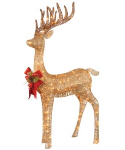 48 in. Pre-lit Standing Reindeer, Plug-In by National Tree Company
