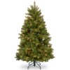 5 ft. Pre-Lit Newberry Spruce Tree with Dual Color LED Lights, Plug-In