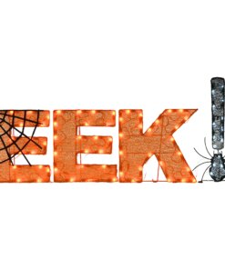50 in. Halloween Pre-Lit EEK! Outdoor Sign with LED Lights, Plug-In
