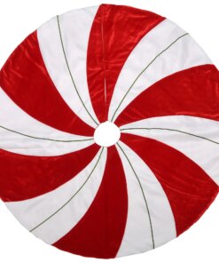 52 in. General Store Collection Peppermint Tree Skirt