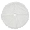 52 in. General Store Collection White High Pile Tree Skirt