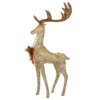 55 in. Pre-lit Crystal Champagne Standing Buck, Plug-In