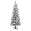 6 ft. Acacia Medium Flocked Hinged Tree