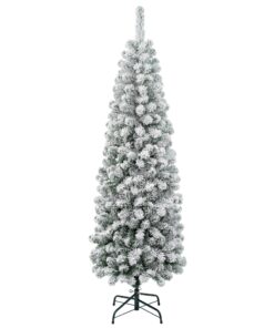 6 ft. Acacia Pencil Slim Flocked Tree