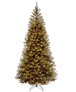 6 ft. Pre-Lit Aspen Spruce Slim Tree with Clear Lights, Plug-In
