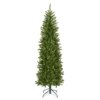 6 ft. Pre-Lit Kingswood Fir Pencil Slim Hinged Tree with Clear Lights