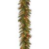 6 ft. Pre-Lit Long Needle Pine Cone Garland with Clear Lights, Plug-In