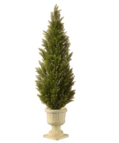 60 in. Arborvitae Topiary Tree in Decorative Urn