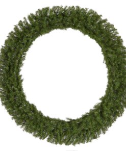 60 in. Pre-Lit Norwood Fir Wreath with Clear Lights, Plug-In