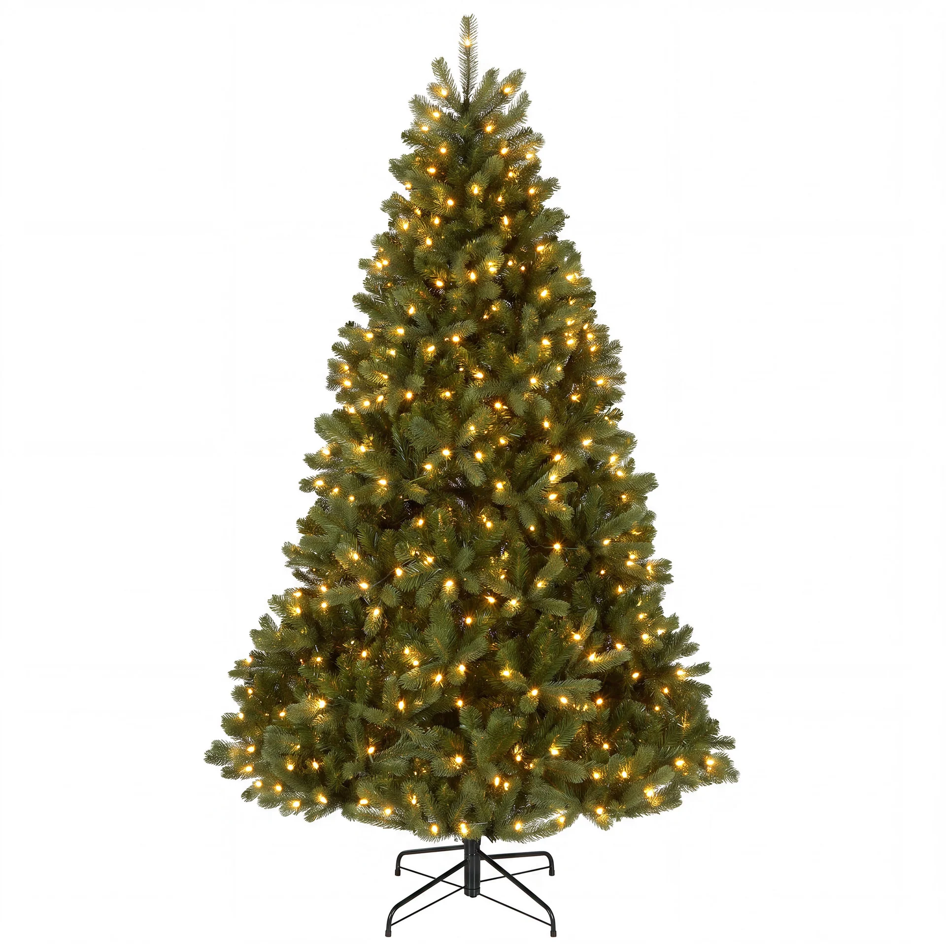 6.5 ft. Pre-Lit Downswept Douglas Fir Hinged Tree with Dual Color LED Lights