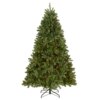 6.5 ft. Pre-Lit Downswept Douglas Fir Hinged Tree with Multicolor Lights, Plug-In