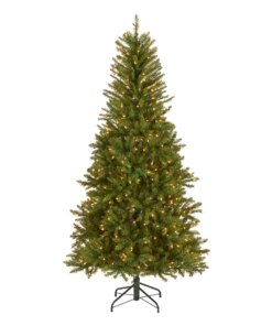 6.5 ft. Pre-Lit Dunhill Fir Slim Tree with Clear Lights