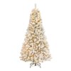 6.5 ft. Pre-Lit Snowy Mixed Pine Tree with Clear Lights