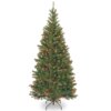 7 ft. Pre-Lit Aspen Spruce Slim Tree with Multicolor Lights, Plug-In