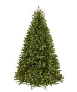 7 ft. Pre-Lit Downswept Douglas Fir Hinged Tree with Clear Lights, Plug-In