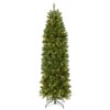 7 ft. Pre-Lit Downswept Douglas Fir Pencil Slim Tree with Dual Color LED Lights, Plug-In