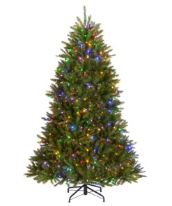 7 ft. Pre-Lit Dunhill Fir Hinged Tree with PowerConnect Dual Color LED Lights